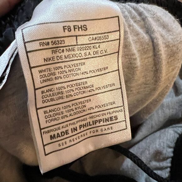 Vintage 90's Black Nike Lined Track Pants Button Zip Ankles Women's Medium 8-10 - Picture 7 of 7